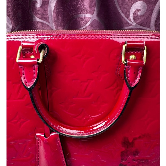 Louis Vuitton Red Patent Leather Alma - Picture 7 of 16